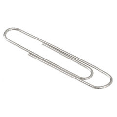 Скрепки канцелярские Penpai, 50 мм, никелированные, 100 шт