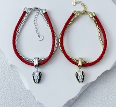 braslet-dvojnoj-serpenti-s-podveskoj-zmeya-iz-stali-i-kozhi