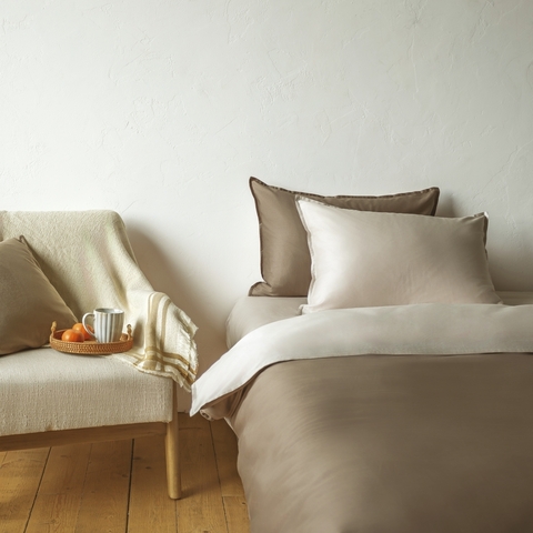 Постельное бельё двустороннее LaPrima сатин (евро) - Шоколад - купить 4