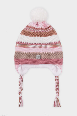 шапка  для девочки  КВ 20334/24ш/светлая астра,брусника