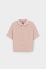 рубашка  для девочки  КР 302718-1/дымчатая роза к557