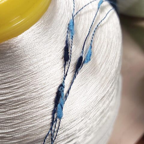 Фасонная пряжа Filati Naturali CABIRIA 1200 синий с голубым