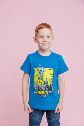 028_БК24 Футболка кор.рукав д/м, синий