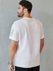 Свободная футболка  с авторским принтом  U49.048 (121483)