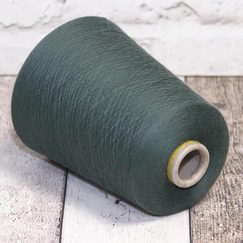 Кашемир гребенной Loro Piana SUPER CASH SFA 2/52 зеленый припыленный