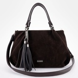 Сумка Саломея 607 эко-замша кофе