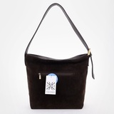 Сумка Саломея 485 эко-замша кофе