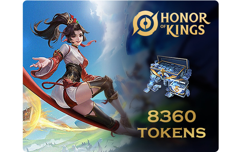 Игровая валюта Honor of Kings 8360 Tokens [Цифровая версия] (для ПК, цифровой код доступа)