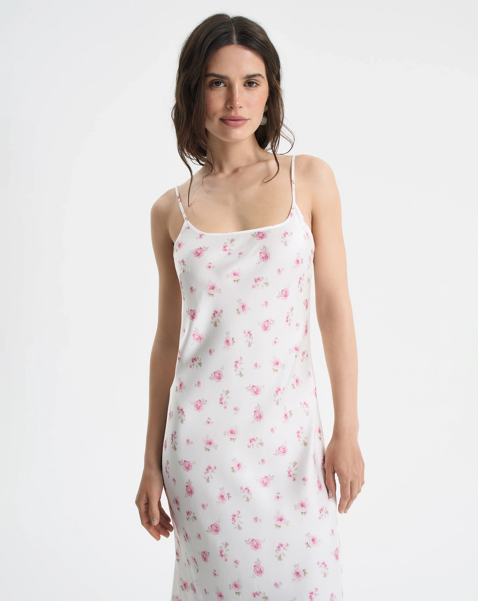 Платье с цветочным принтом