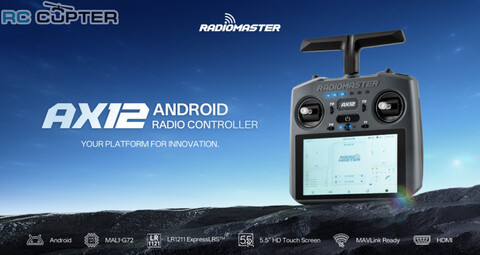 Аппаратура управления RadioMaster AX12 Android Radio Controller ELRS FCC