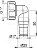 Подводка G1"/17-23, арт. P0048-ND AlcaPlast