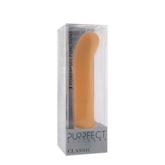 Телесный вибратор PURRFECT SILICONE CLASSIC G-SPOT - 17,5 см. - 