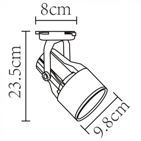 Трековый светильник Arte Lamp LYRA A6252PL-1WH