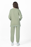 Утепленный спортивный костюм для беременных и кормящих 15069 шалфей