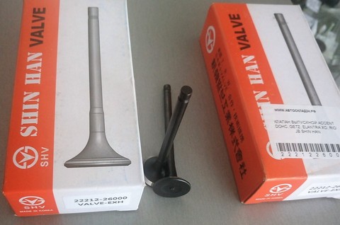 КЛАПАН ВЫПУСКНОЙ ACCENT DOHC, GETZ, ELANTRA XD, RIO JB SHIN HAN