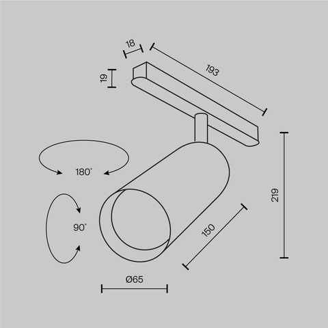 Трековый светильник Maytoni Focus led TR032-2-20W2.7K-M-B