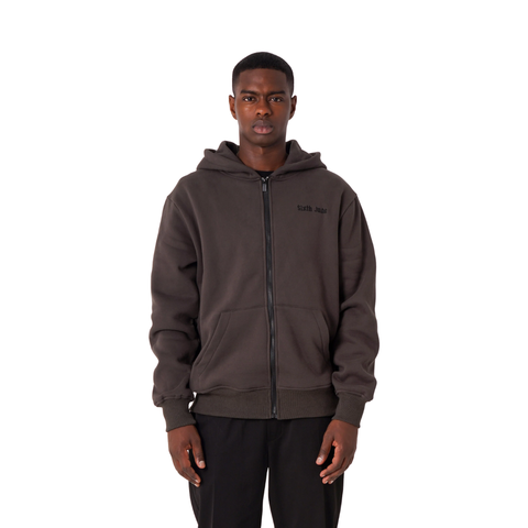 Quote Zip Sweatshirt Grey