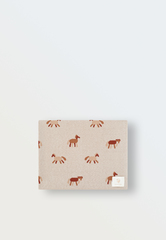 Плед вязаный (лошадки)