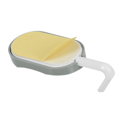 Набор крючков на клеевой основе, пластик, 3 шт, 8*3 см, серый. MARMITON