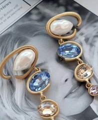 Серьги длинные OSCAR DE LA RENTA с подвесками