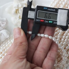 Жемчуг натуральный речной, рис, 4,8-6,8 мм, 1 нить, Ж022