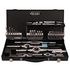 Набор метчиков и плашек M3 -M12 HSSE 45пр Volkel 49151
