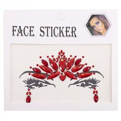 
          Наклейки-стразы Alingar, акриловые, "Декор для лица", оформление зоны лба и глаз, ассорти, пакет с европодвесом