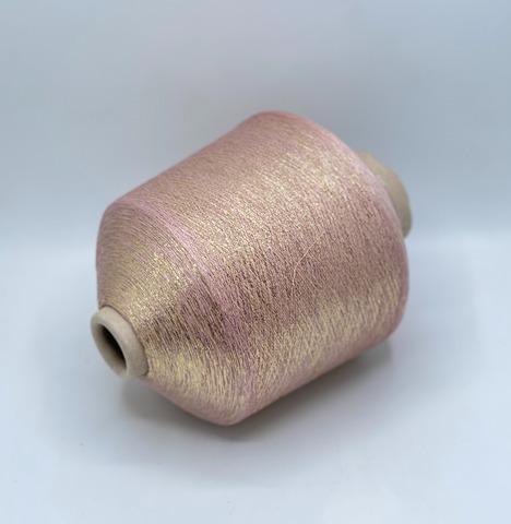 Torcitura di domaso , Bach, 3400м. 70% вискоза , 15% полиэстер 15%Металлик, Розовый(52), 37399