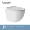 Aqueduto AQDS085T AQD комплект: TECNICA Novo Система инсталляции для подвесного унитаза, CIRCULO Панель смыва, белый глянцевый, OVO Tornado S унитаз подвесной 480*360 безободковый, Tornado, сиденье с микролифтом, белый глянцевый