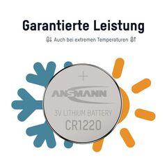 Батарейка CR 1220 ANSMANN 3V (Premium)