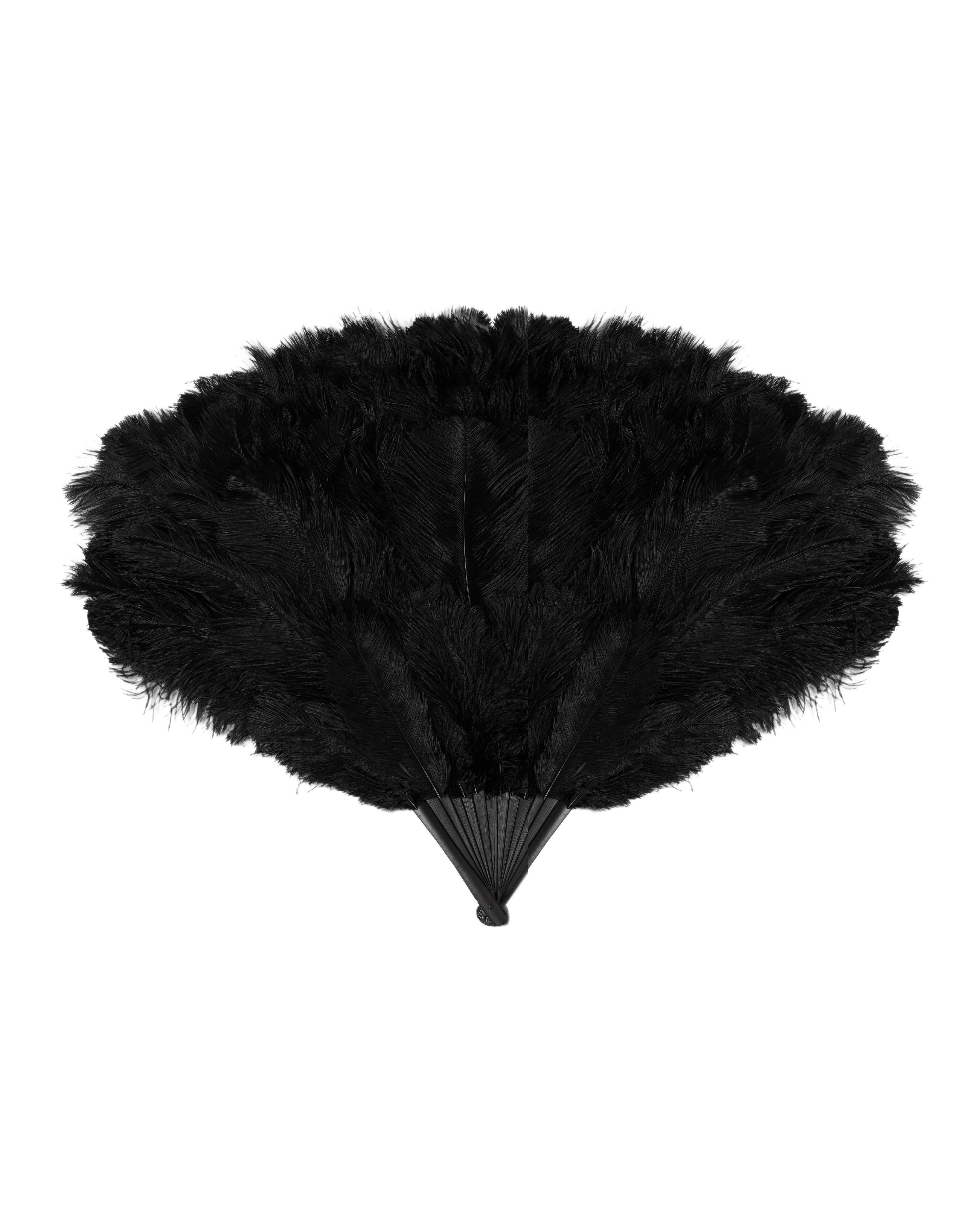 Веер из страусиных перьев