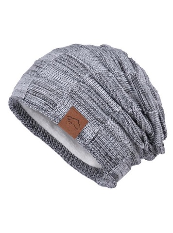 Картинка шапка-бини Skully Wear ZZM-998 11(light grey) - 9