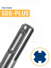 Насадка для перемешивания ПРАКТИКА хвостовик SDS-plus,100 х 600, гипс, клей д/плитки (779-578)