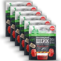 Протеиновый шейк Клубника 'Bionova', 150г 🔸 6 шт х 25г /Vegan Protein/