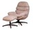 Кресло качалка с вращением и оттоманкой Sven цвет бежевый