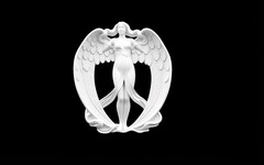 Силиконовый молд Ангел в золоте