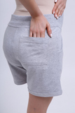 Шорты для беременных 16335 серый меланж
