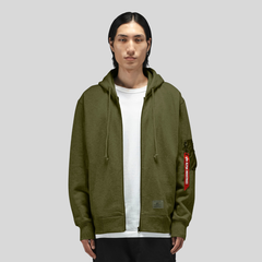 Толстовка Alpha Industries Utility Pocket Full Zip Up OG-107 Green (Зеленый)