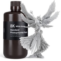 Фотополимерная смола Elegoo Standard Resin 8K, светло-серая (white smoke) (1 кг)