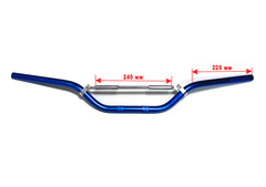 Руль с перемычкой постоянного сечения синий
