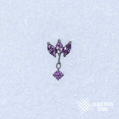 Pendant 3K Marquise Purple
