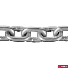 ЗУБР DIN 766, 6 мм, L 30 м, короткозвенная цепь, Профессионал (4-304050-06)