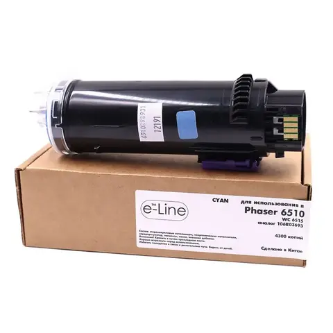 Тонер-картридж e-Line 106R03693 для Xerox Phaser 6510, WC 6515 (Голубой, 4300 стр.)
