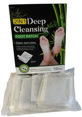 Китайский Детокс пластырь на стопы Foot Patch Deep Cleansing от Bang De Li, коробка, 12 шт