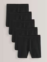 Шорты-велосипедки с обычной посаадкой для девочки Next A05-641, 5 шт., Черный