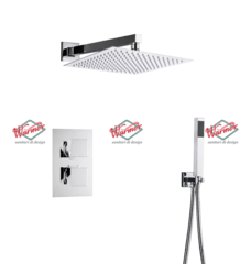 Душевой термостатический комплект Warmer Chrome Line BOX-212077