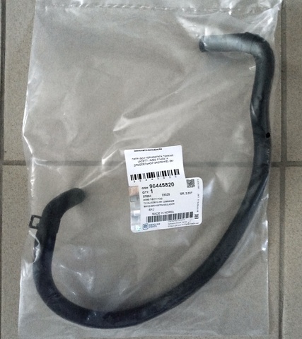 ПАТРУБОК ТЕРМОСТАТА ТОНКИЙ LACETTI, AVEO F14D3 (К ДРОССЕЛЬНОЙ ЗАСЛОНКЕ) GM