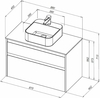 Aquanet 242267 Тумба Nova Lite 90 2 ящ. цв.дуб рошелье (242267)