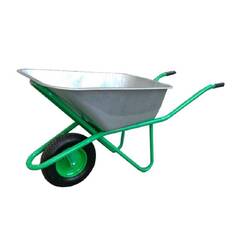 Тачка строительная 1-колес. 120 л/ 200 кг/ Рама 32 мм/ Подрамн. 28 мм/Усиленная/ ПНЕВМО колесо PR16"(4.00х8)12 мм