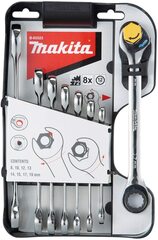 Набор ключей комбинированных, 8 шт., 8, 10, 12, 13, 14, 15, 17, 19мм Makita B-65523